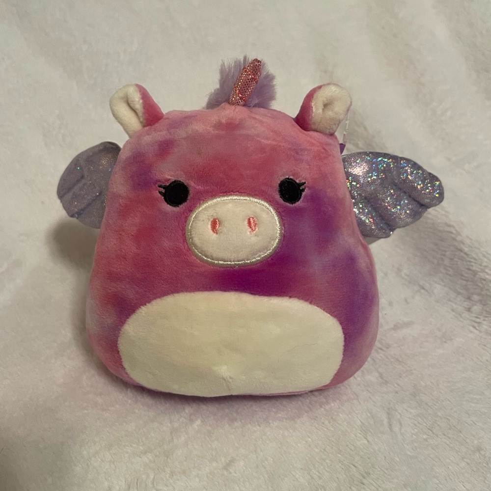NWT Squishmallow Willow the Pegasus with horn pink and purple